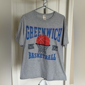 Gray Basketball Graphic Tee